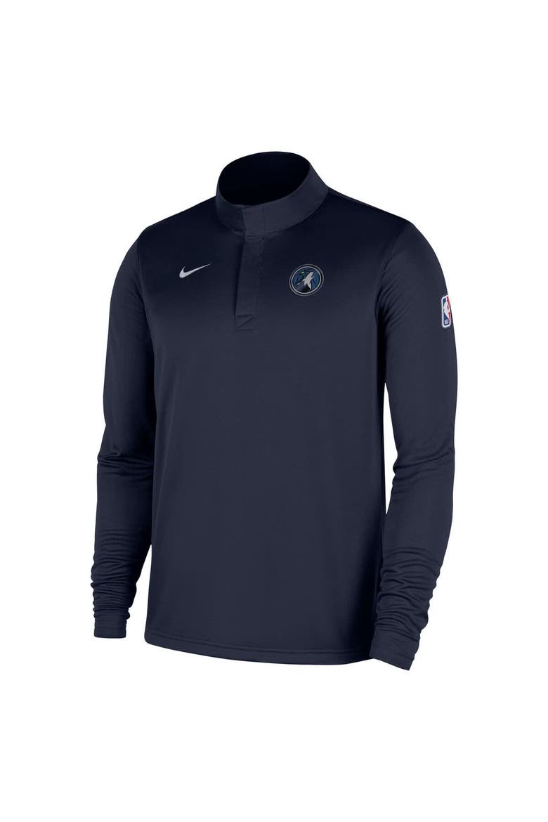 Men's Nike Navy Minnesota Timberwolves 2025/26 Authentic Coaches Quarter-Zip Dri-Fit Top, Alternate, color, Navy