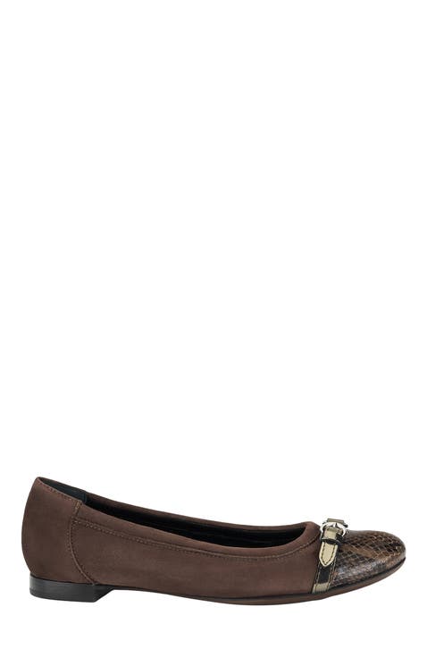 Monika Cap Toe Ballet Flat