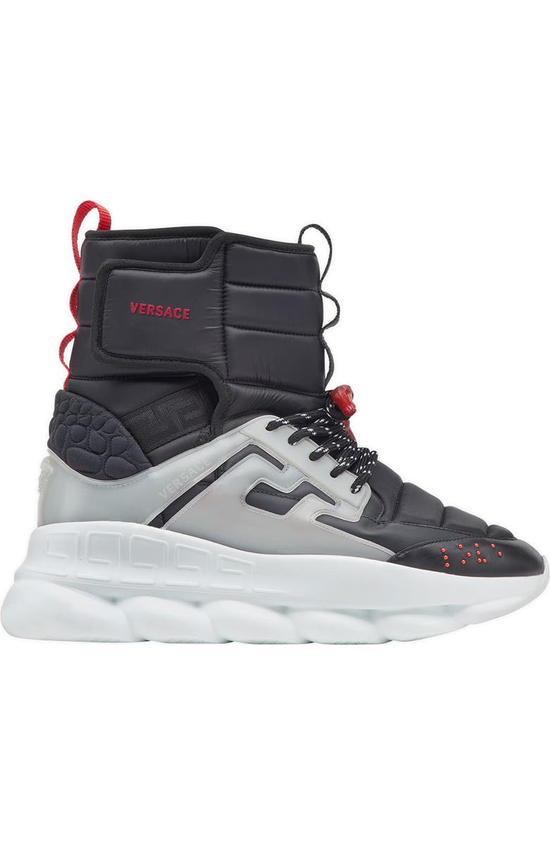 Versace Chain Reaction High Top Sneaker, Alternate, color,