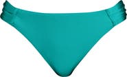 Sunshine 79 Solids Shirred Side Bikini Bottoms