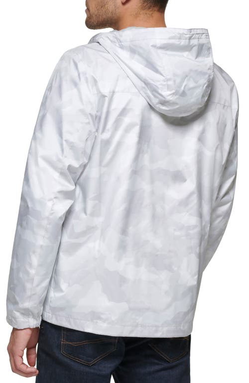 Tommy Hilfiger Hooded Rain Slicker Jacket In Multi