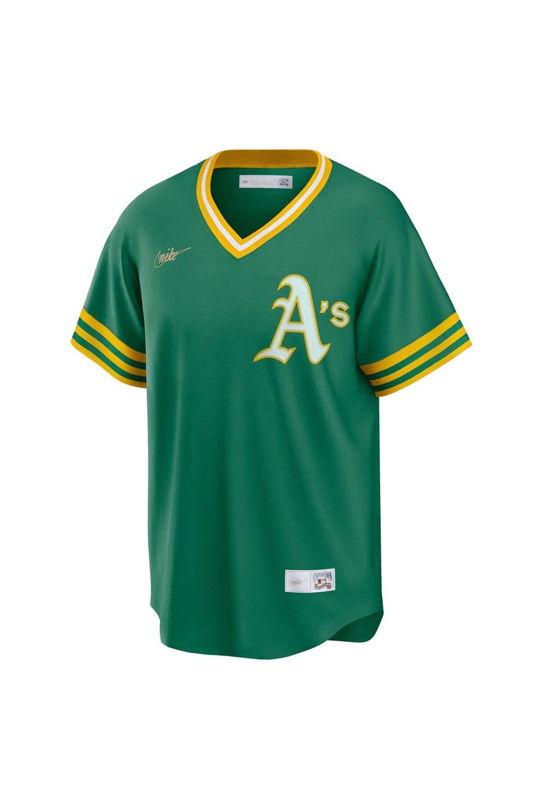 Men's Nike Kelly Green Oakland Athletics Road Cooperstown Collection Team Jersey, Alternate, color, Kelly Green