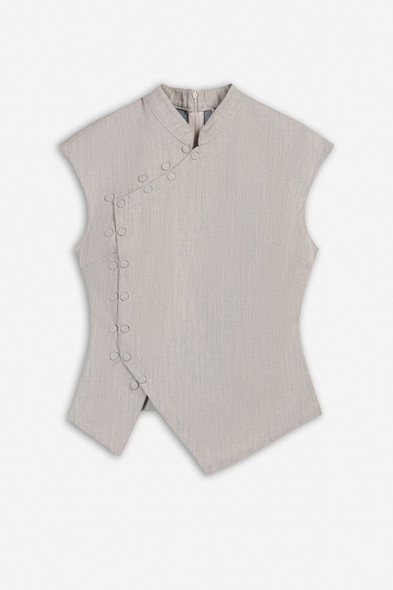 Cotton Vest, Alternate, color, Grey