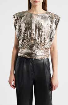 Illana Sequin Crop Top