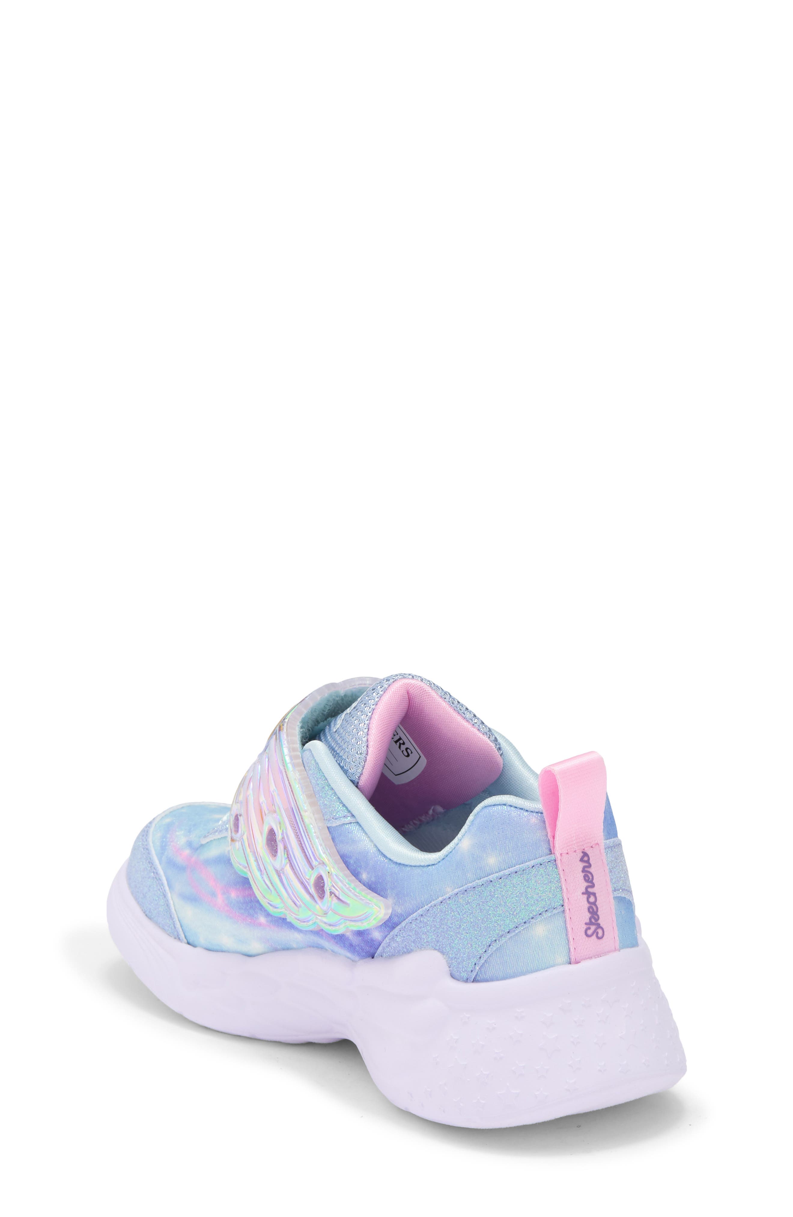 Kids' S-Lights®: Dream Racer - Wing Luxe Sneaker, Alternate, color, LTBL