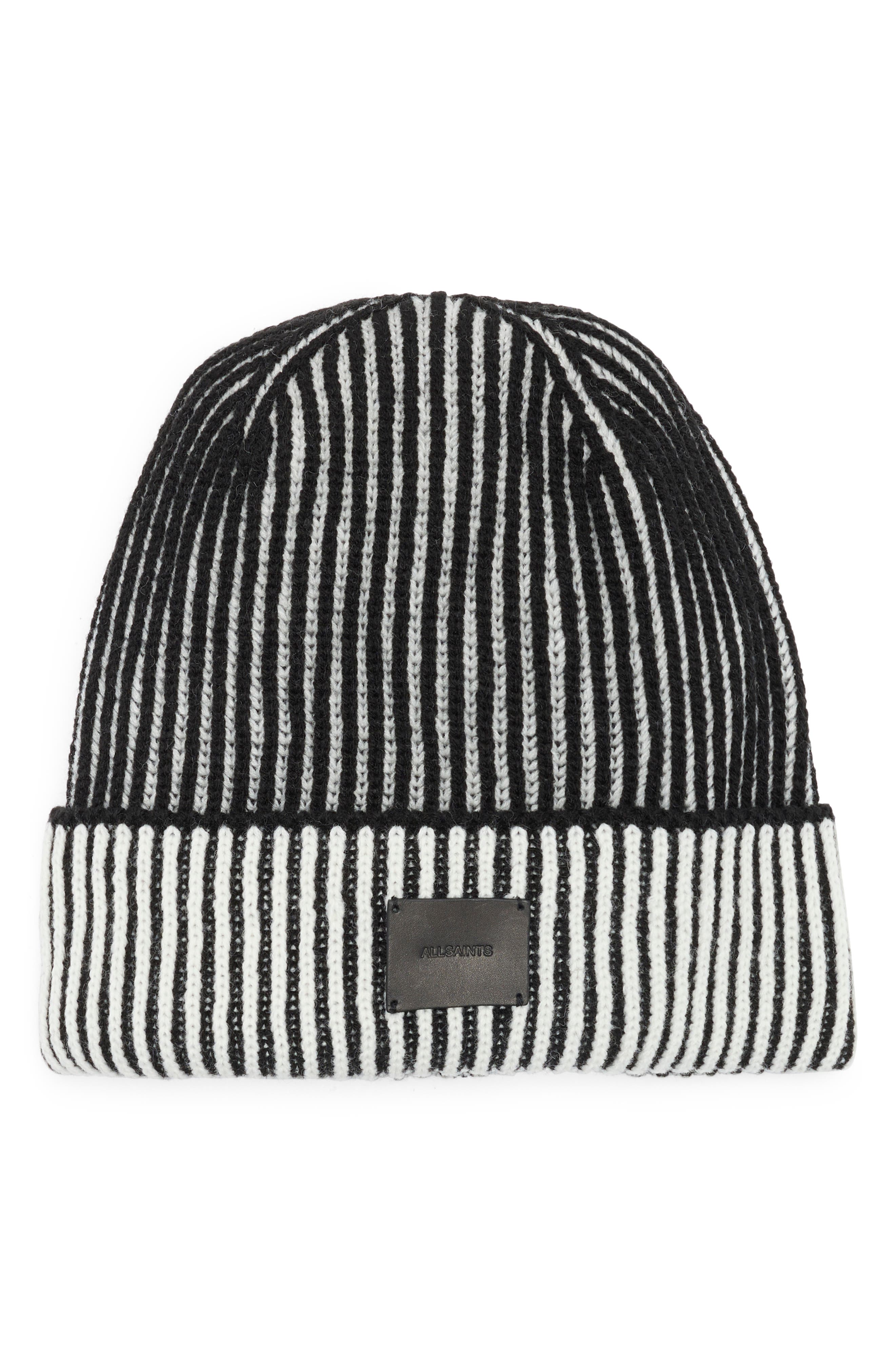 AllSaints Underground Chain Stitch Beanie