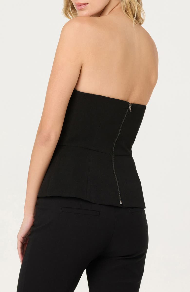 ASTR the Label Annemarie Strapless Top, Alternate, color, Black