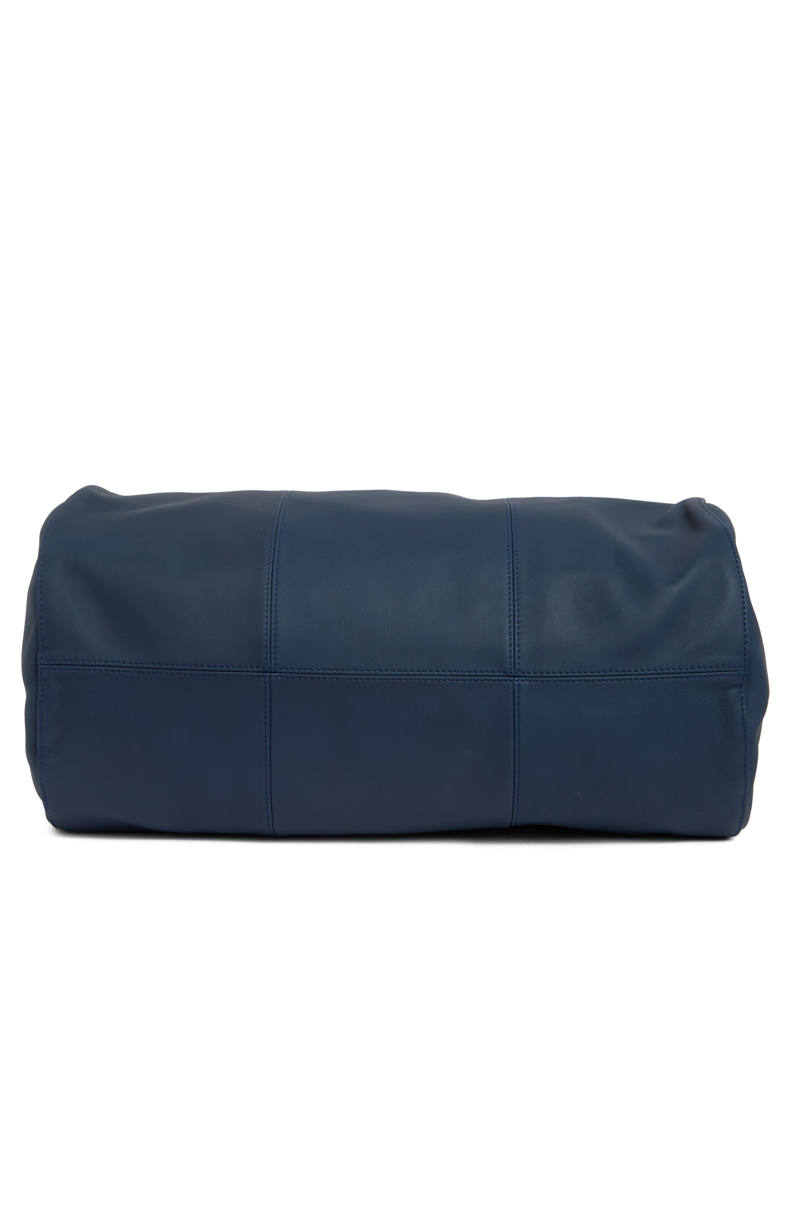 Longchamp Parisis Leather Duffle Bag, Alternate, color, Baltik