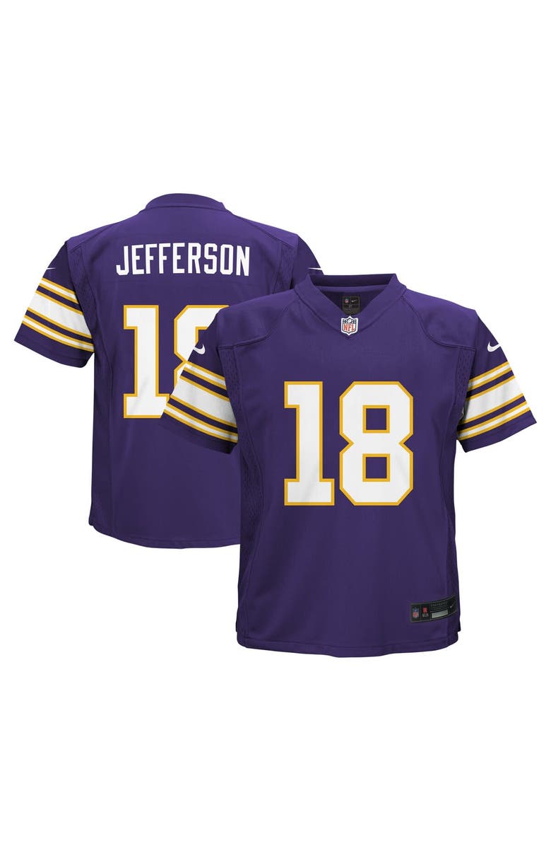 Nike Infant Nike Justin Jefferson Purple Minnesota Vikings Alternate Game Jersey, Main, color, Purple
