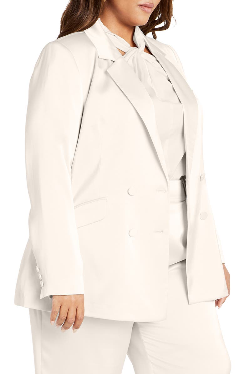 City Chic Rylie Double Breasted Blazer, Alternate, color, 