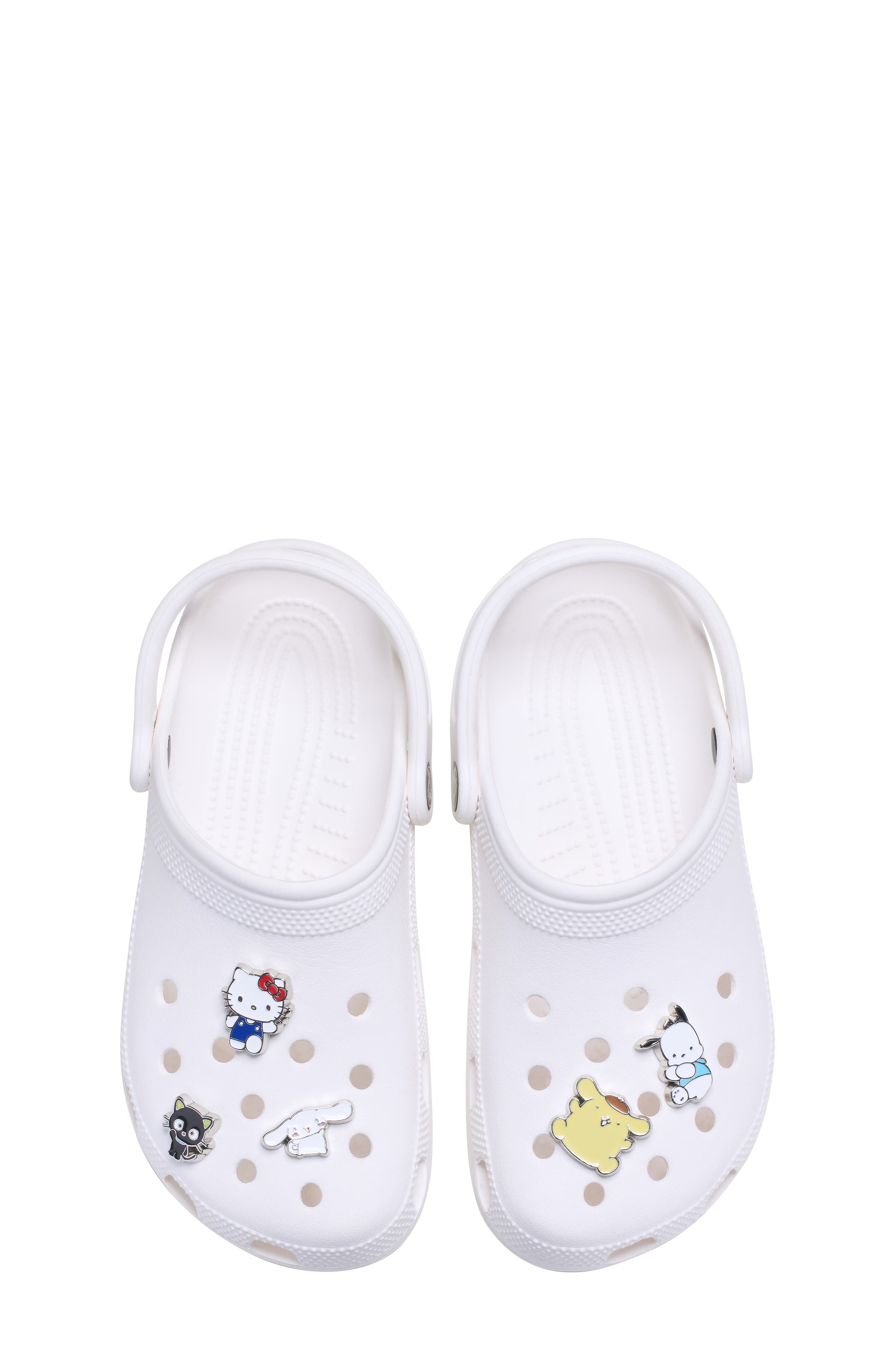 Sanrio Hello Kitty® & Friends 5-Pack Assorted Enamel Jibbitz™ Shoe Charms, Alternate, color, WHITE