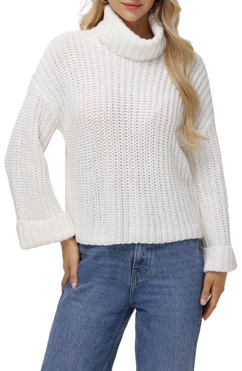 Vida Bell Sleeve Turtleneck Sweater