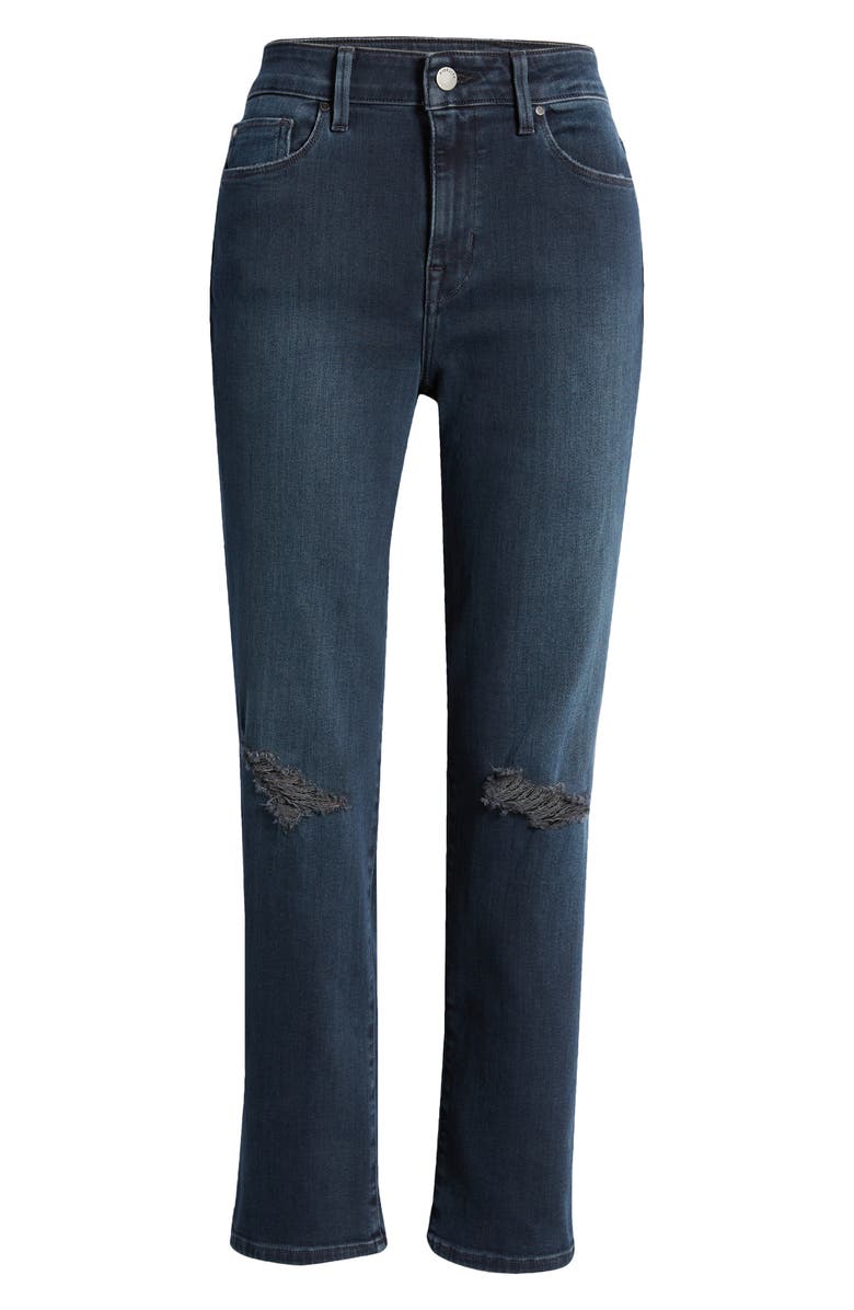 Fidelity Denim Cher High Waist Ankle Slim Straight Leg Jeans, Alternate, color, 