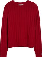 Johnstons of Elgin Lecht Cashmere Rib Crewneck Sweater