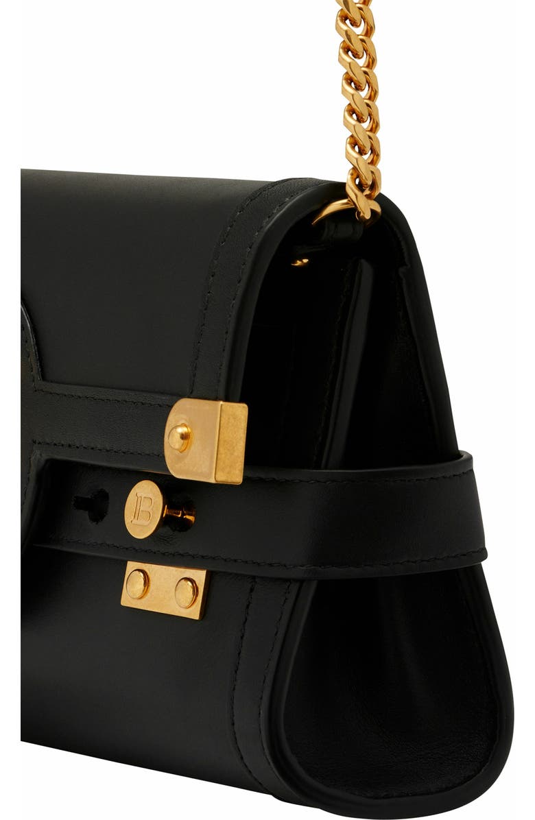 Balmain B-Buzz Pouch 23 In Calfskin, Alternate, color,