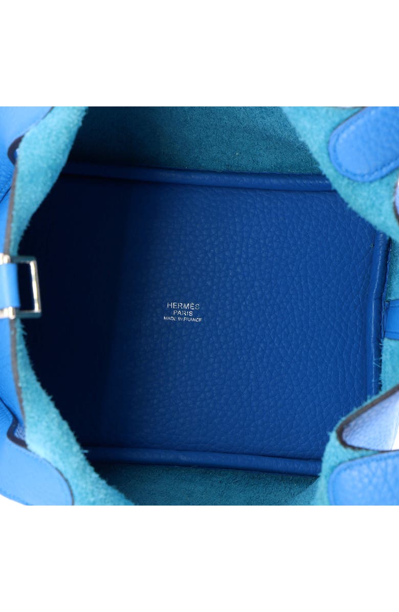 Pre-Owned Hermes Picotin Lock Bag Clemence PM, Alternate, color, Bleu Zanzibar