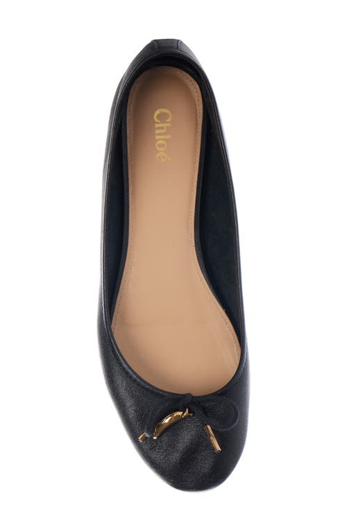 Shop Chloé Iris Ballerina Flat In Black