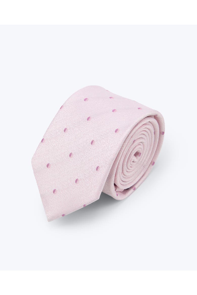 Petal Dot Silk Jacquard Tie, Main, color, Pink