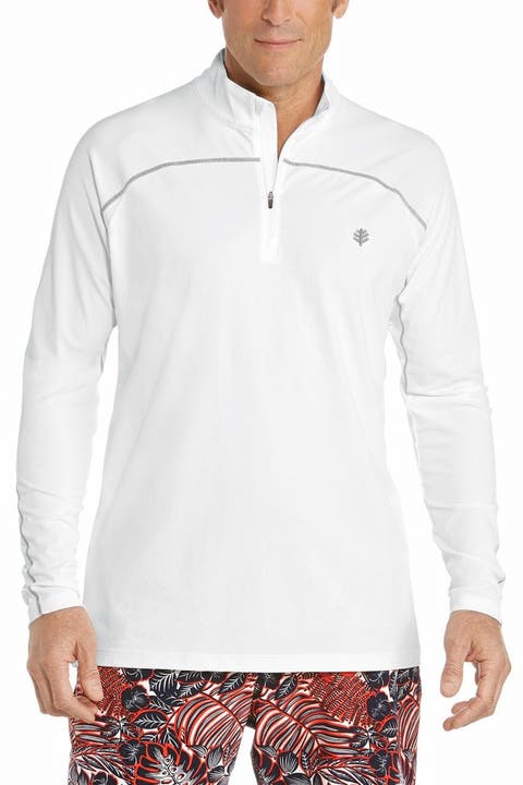 Men's Zip Rash Guard, UPF 50+ Sun Protection, Nocona