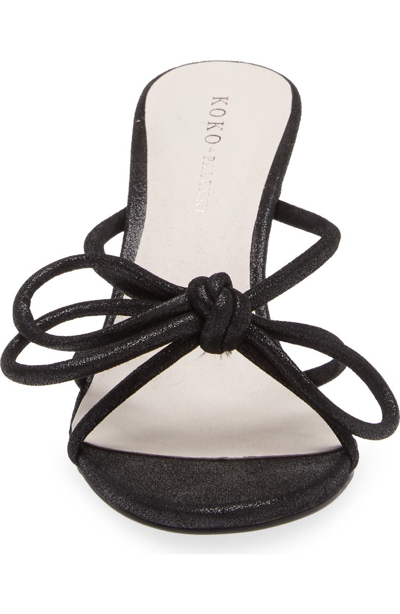 KOKO + PALENKI Barely Strappy Sandal, Alternate, color, Black Shimmer
