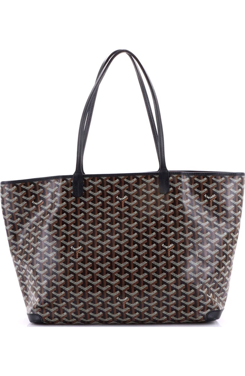 Pre-Owned Goyard Artois Tote Coated Canvas MM, Alternate, color, Black