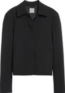 TOTEME Boxy Stretch Wool & Cotton Twill Jacket