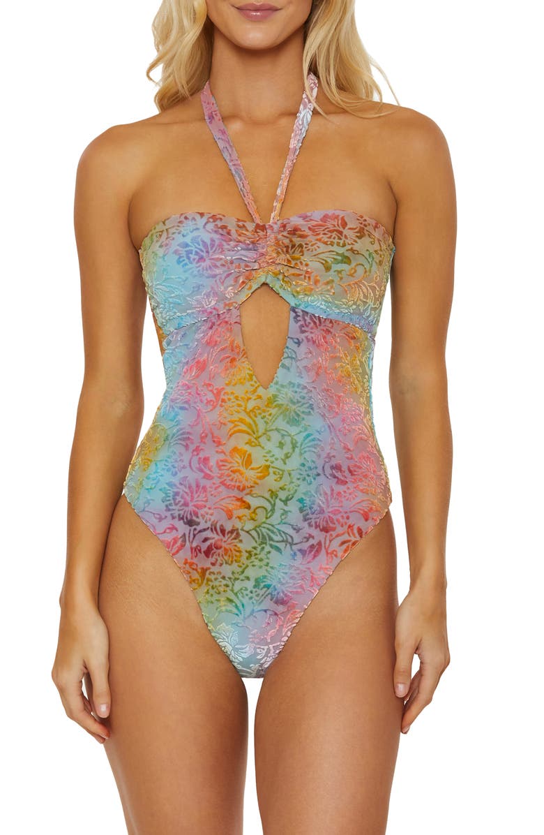 Isabella Rose Tropea One-Piece Swimsuit, Main, color, Pink Multi