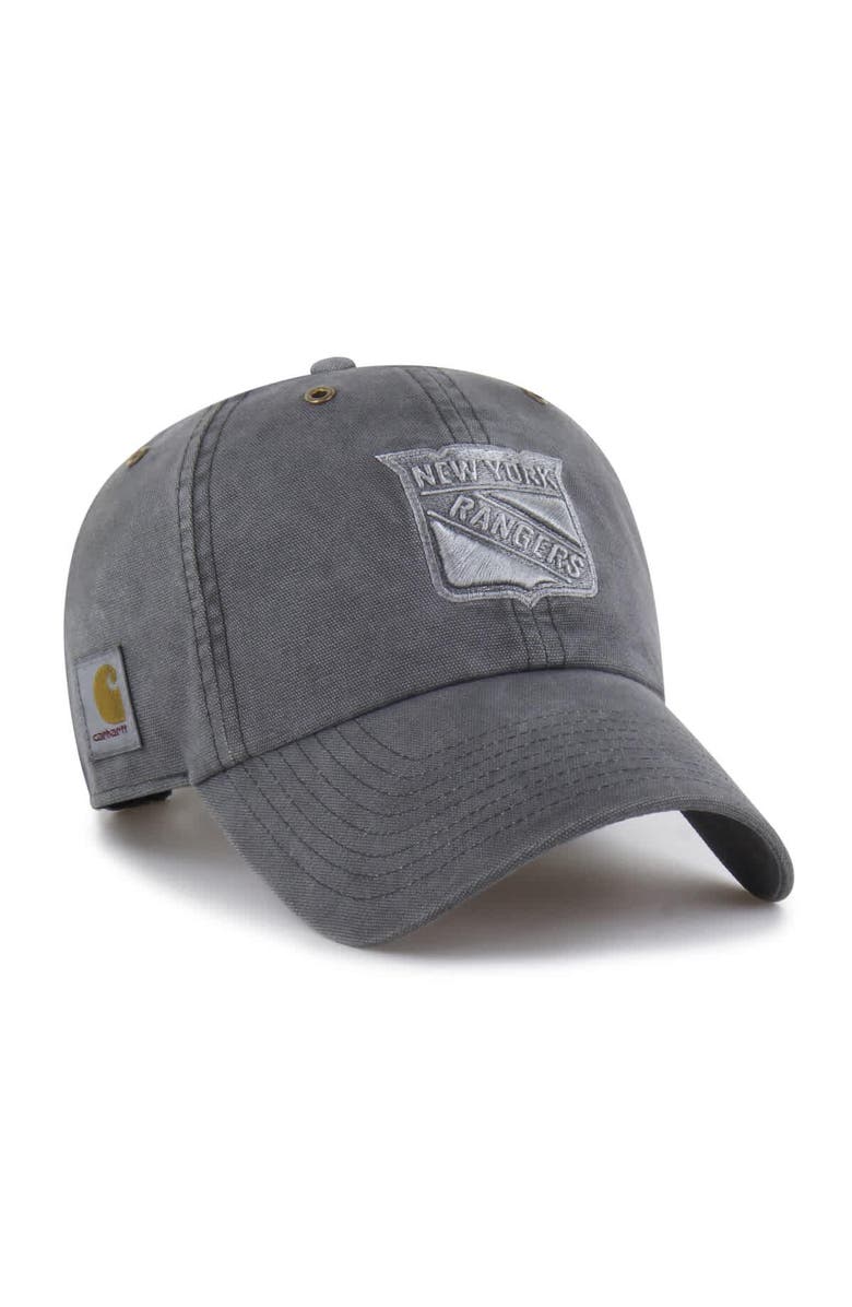 CARHARTT X 47 Men's Carhartt x '47  Charcoal New York Rangers Clean Up Adjustable Hat, Main, color, Charcoal