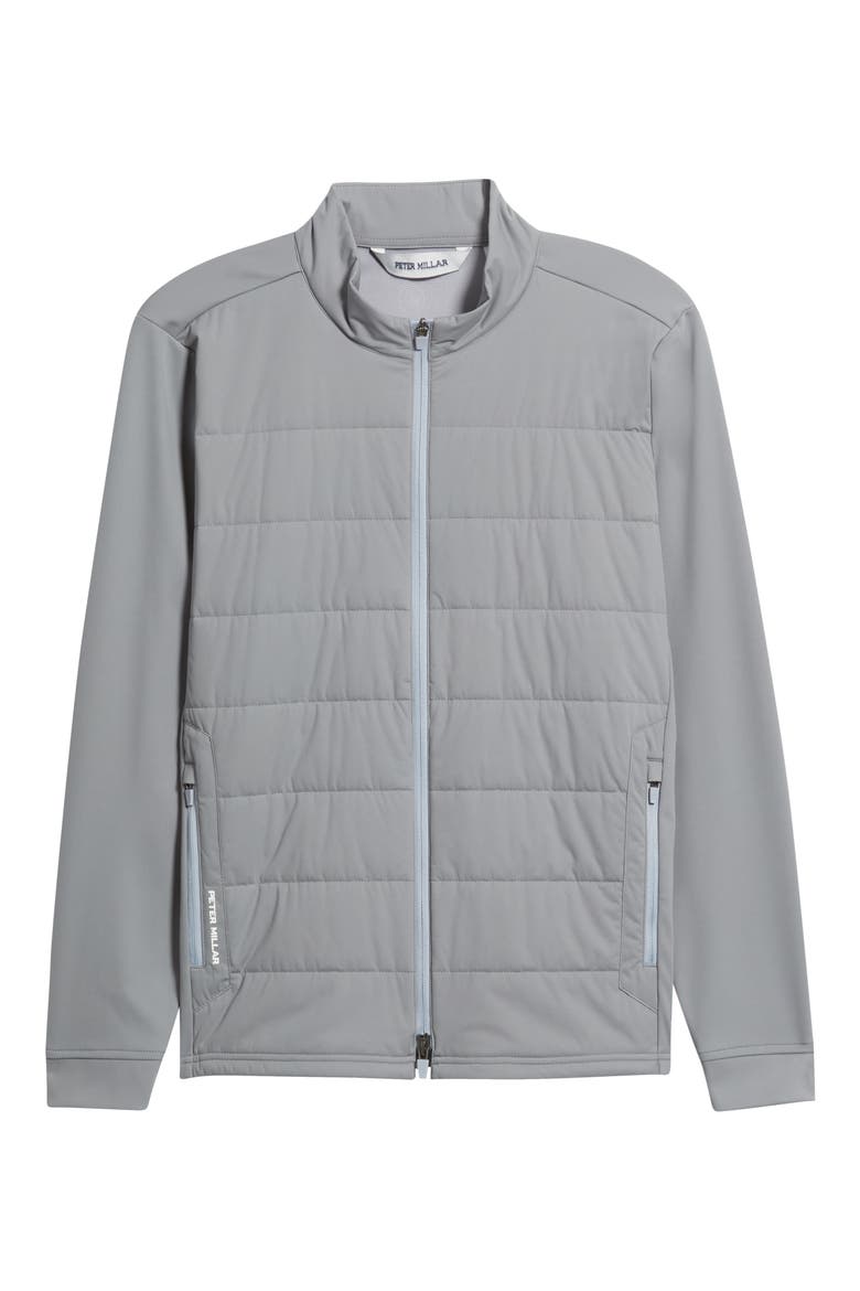 Merge Water Resistant Hybrid Jacket, Alternate, color, OSLO GREY