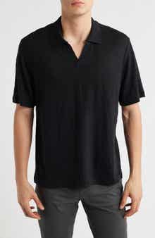 Nordstrom Linen Johnny Collar Polo