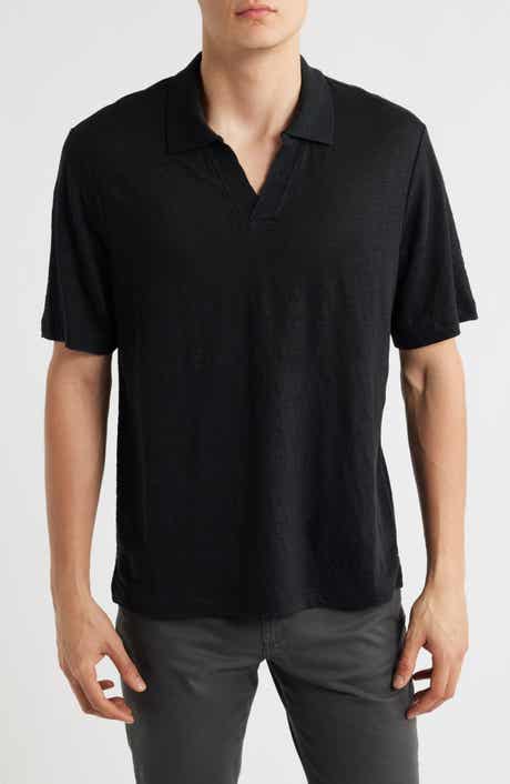 Nordstrom Linen Johnny Collar Polo