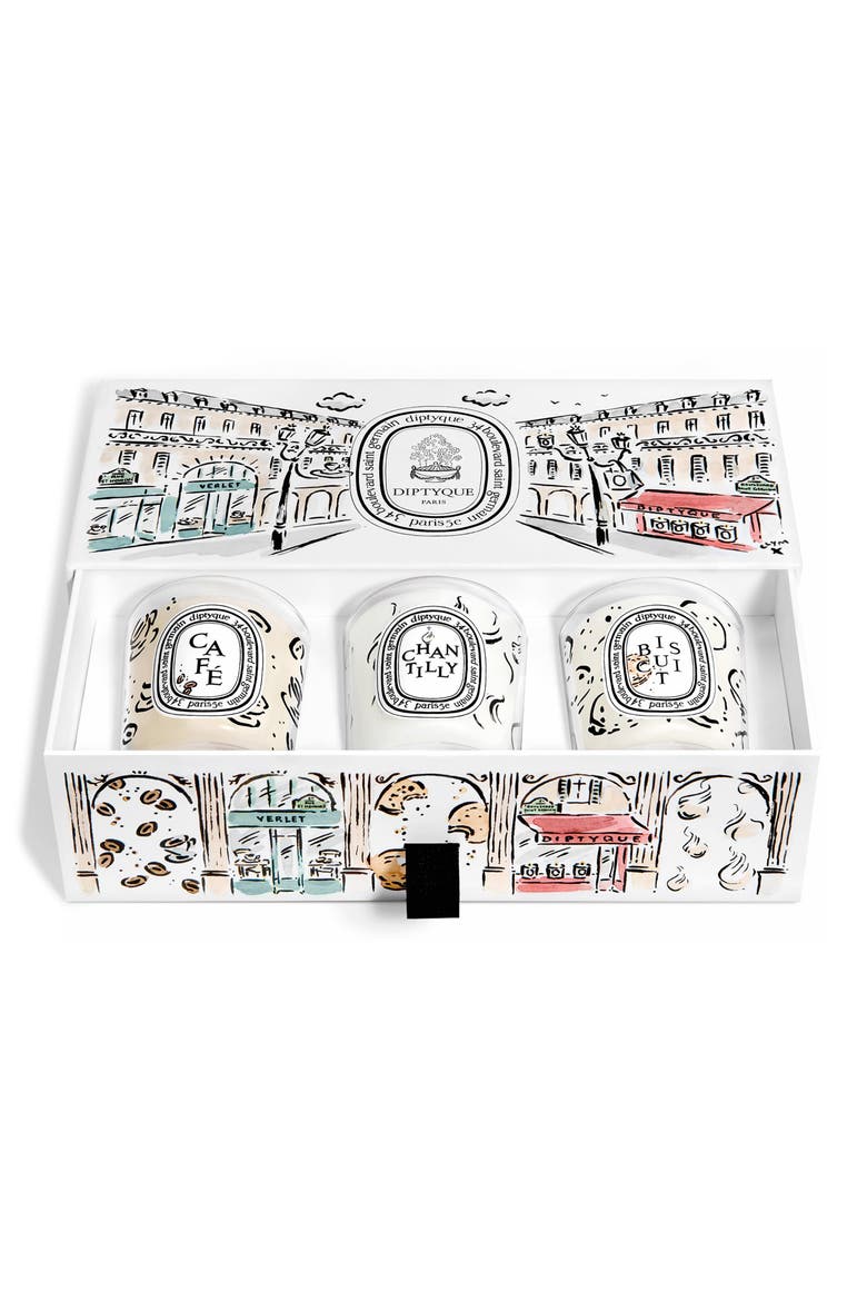 Café (Coffee), Chantilly (Whipped Cream) & Biscuit (Cookie) 3-Piece Mini Candle Set (Limited Edition), Alternate, color, NO COLOR