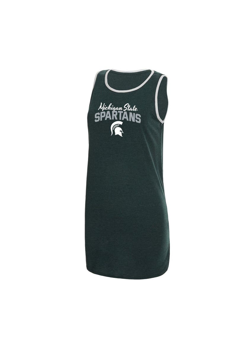 Women's Concepts Sport Green Michigan State Spartans Tank Nightshirt, Main, color, Green