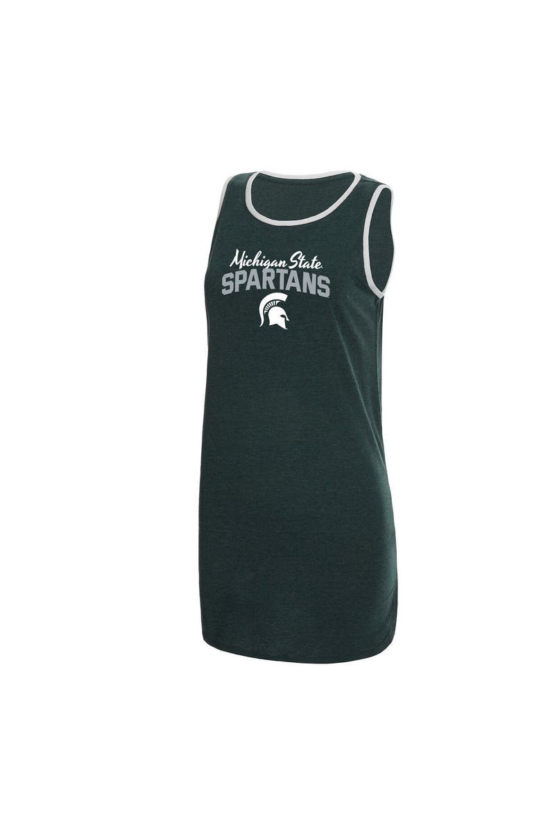 CONCEPTS SPORT Women's Concepts Sport Green Michigan State Spartans Tank Nightshirt, Main, color, 