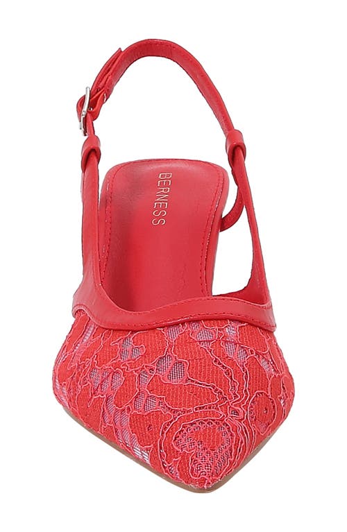BERNESS BERNESS HEIDI LACE SLINGBACK PUMP
