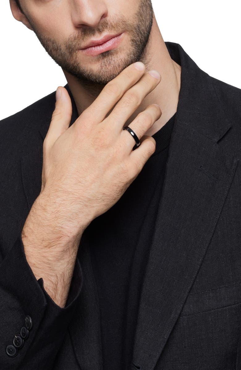 David Yurman Classic Titanium Band, Alternate, color, Black Titanium