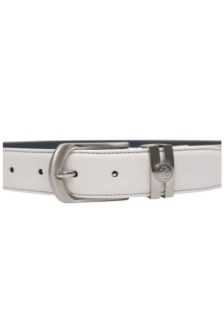 Golf Stretch Comfort Leather Belt Metal Keeper, Alternate, color, White