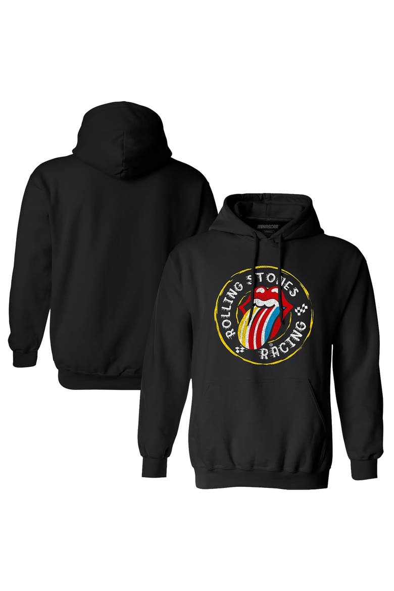Men's Classic Ink Black Rolling Stones x NASCAR Circle Badge Hoodie, Main, color, Black