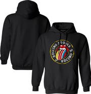 Classic Ink Men's Classic Ink Black Rolling Stones x NASCAR Circle Badge Hoodie