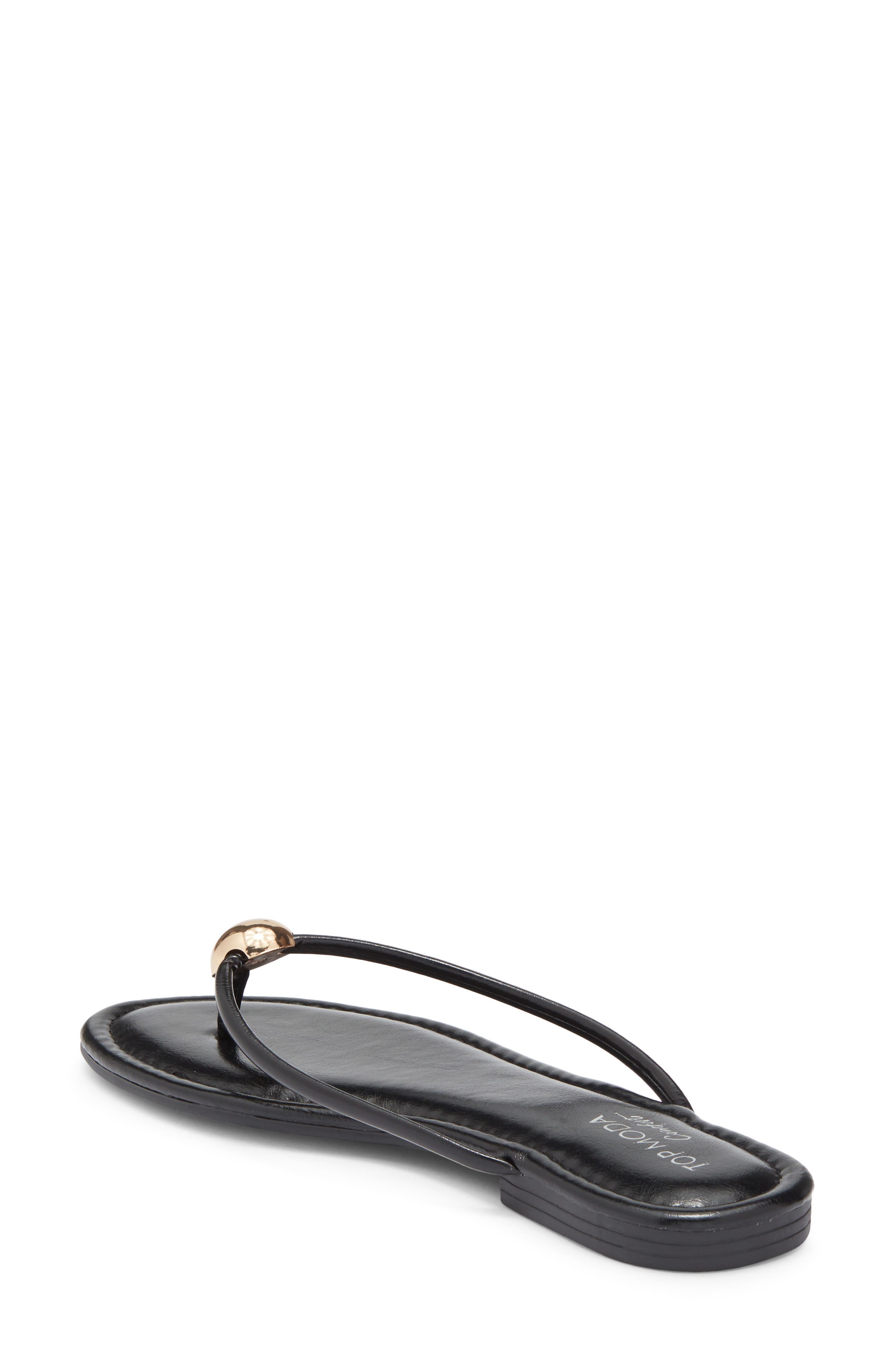TOP MODA Sweden Flip Flop, Alternate, color, Black
