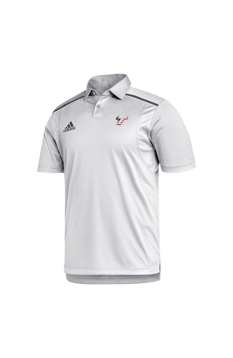 adidas Men's adidas White South Florida Bulls Stars & Stripes Classic AEROREADY Polo, Alternate, color, White