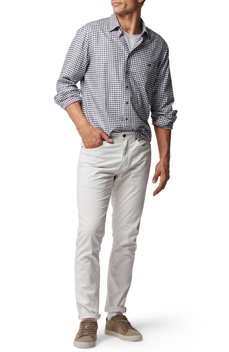 Rodd & Gunn Gebbies Valley Gingham Button-Up Cotton & Linen Shirt, Alternate, color, Walnut