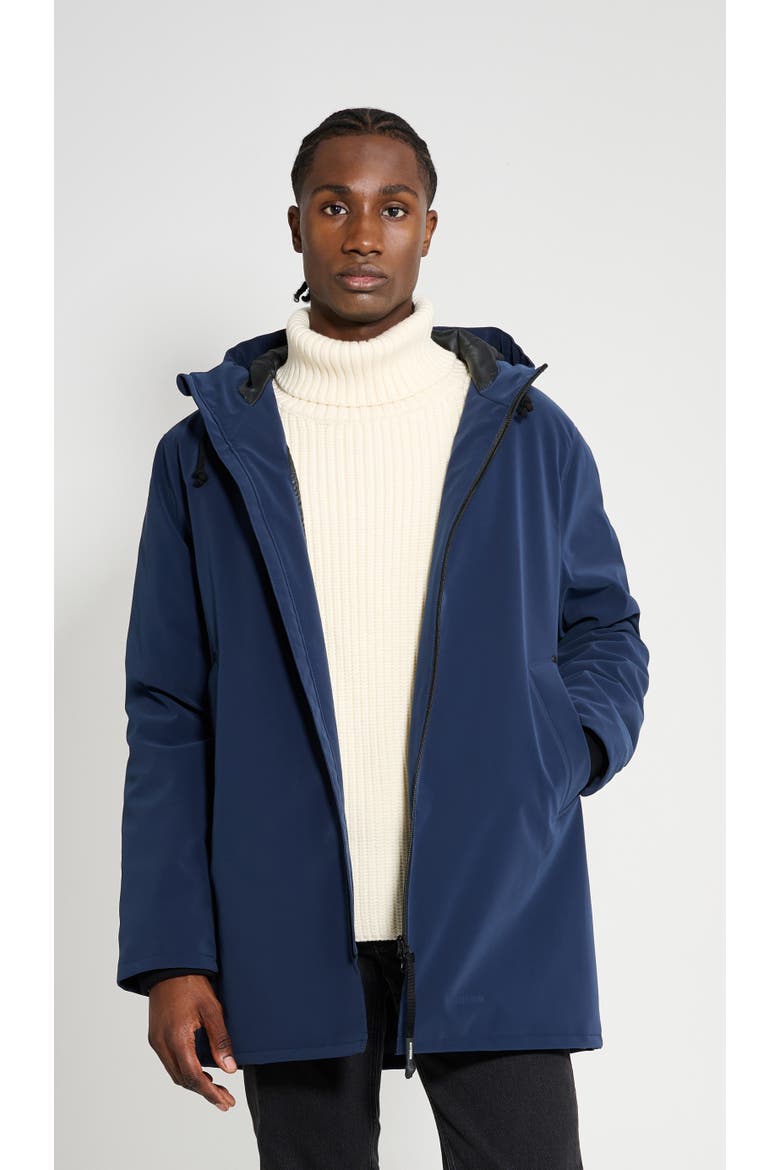 Stockholm Matte Winter Coat, Main, color, Navy