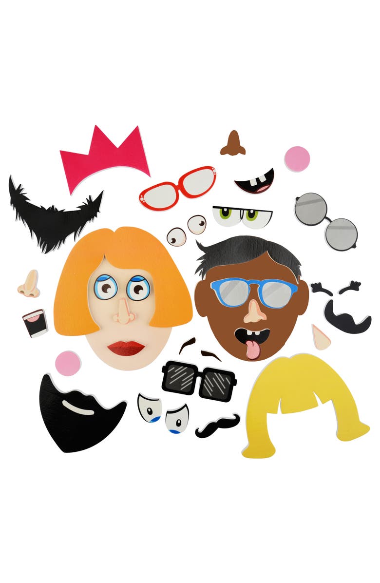 Buddy & Barney Silly Faces Bath Time Stickers, Main, color, Multicolored