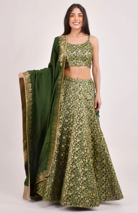Beryl Banarasi Lehenga Choli Set
