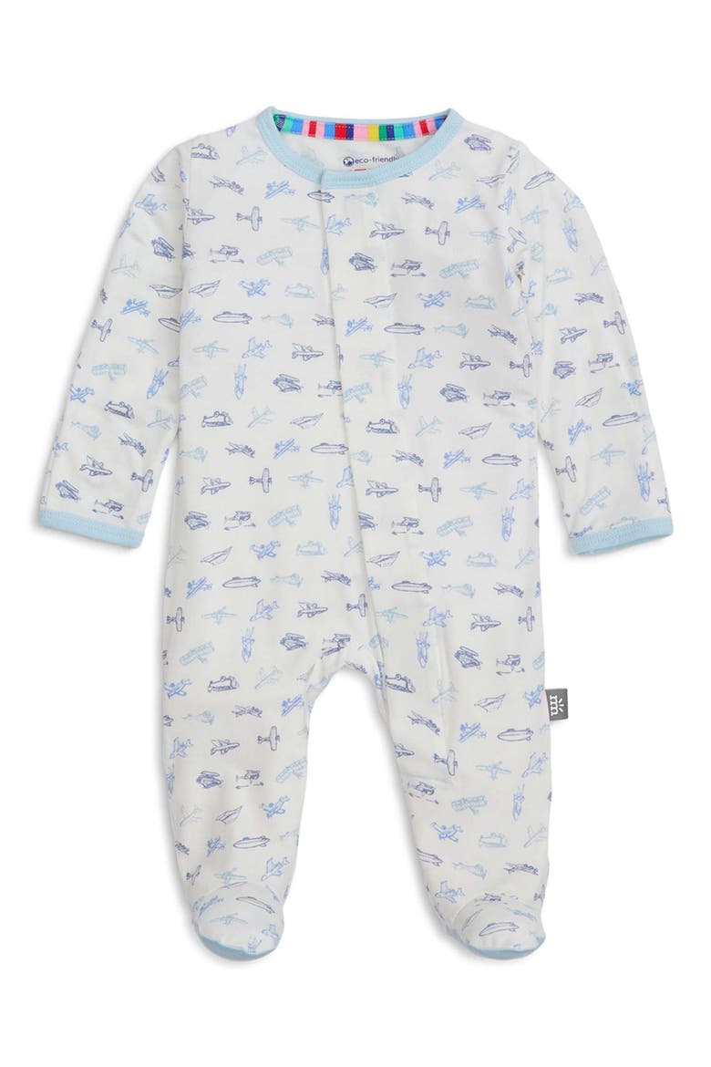 Airplanes Footie, Main, color, BLUE