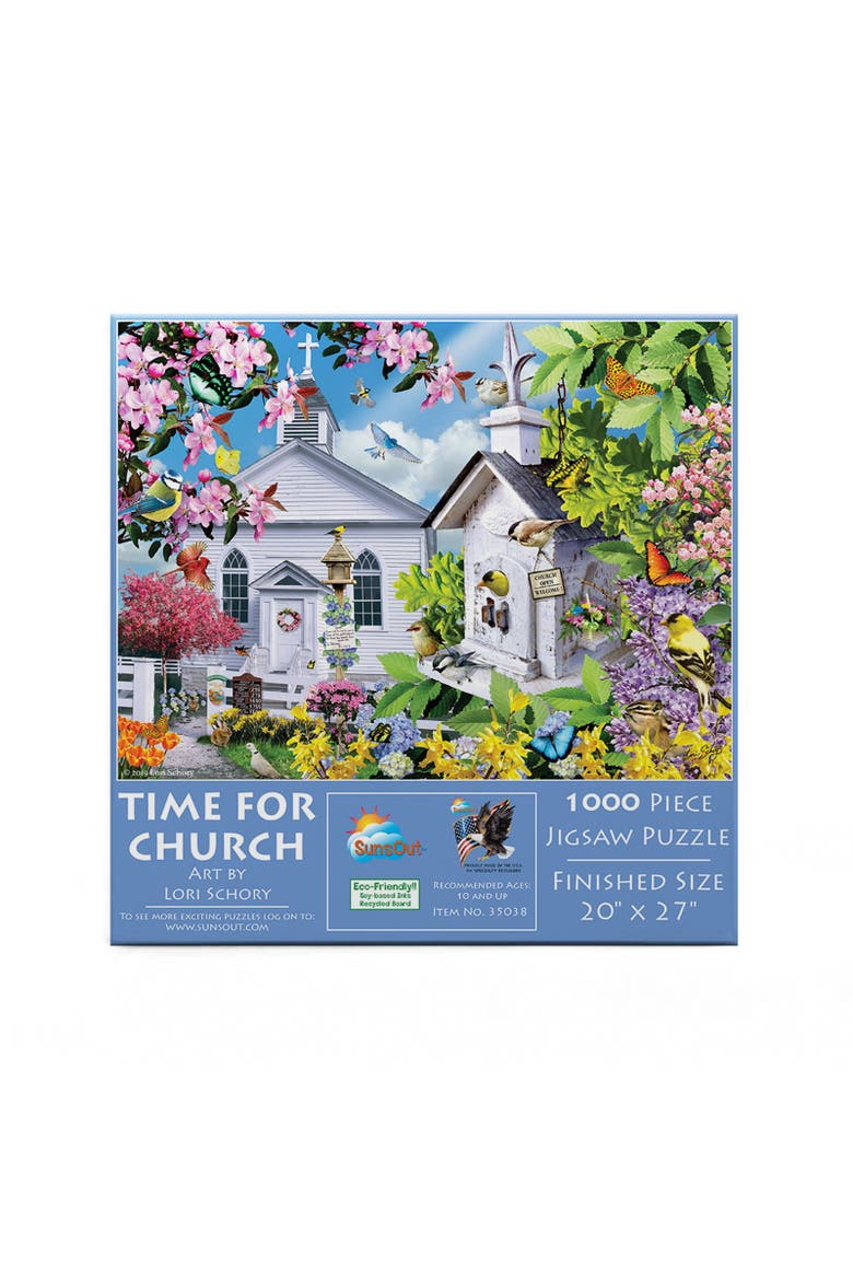 Time for Church 1000 piece Jigsaw Puzzle for Adults, Alternate, color, Multicolor