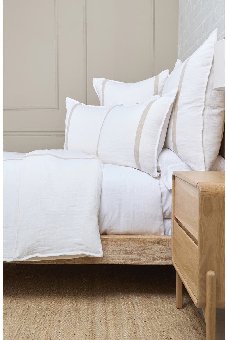Rory Linen Sham, Alternate, color, WHITE/ FLAX