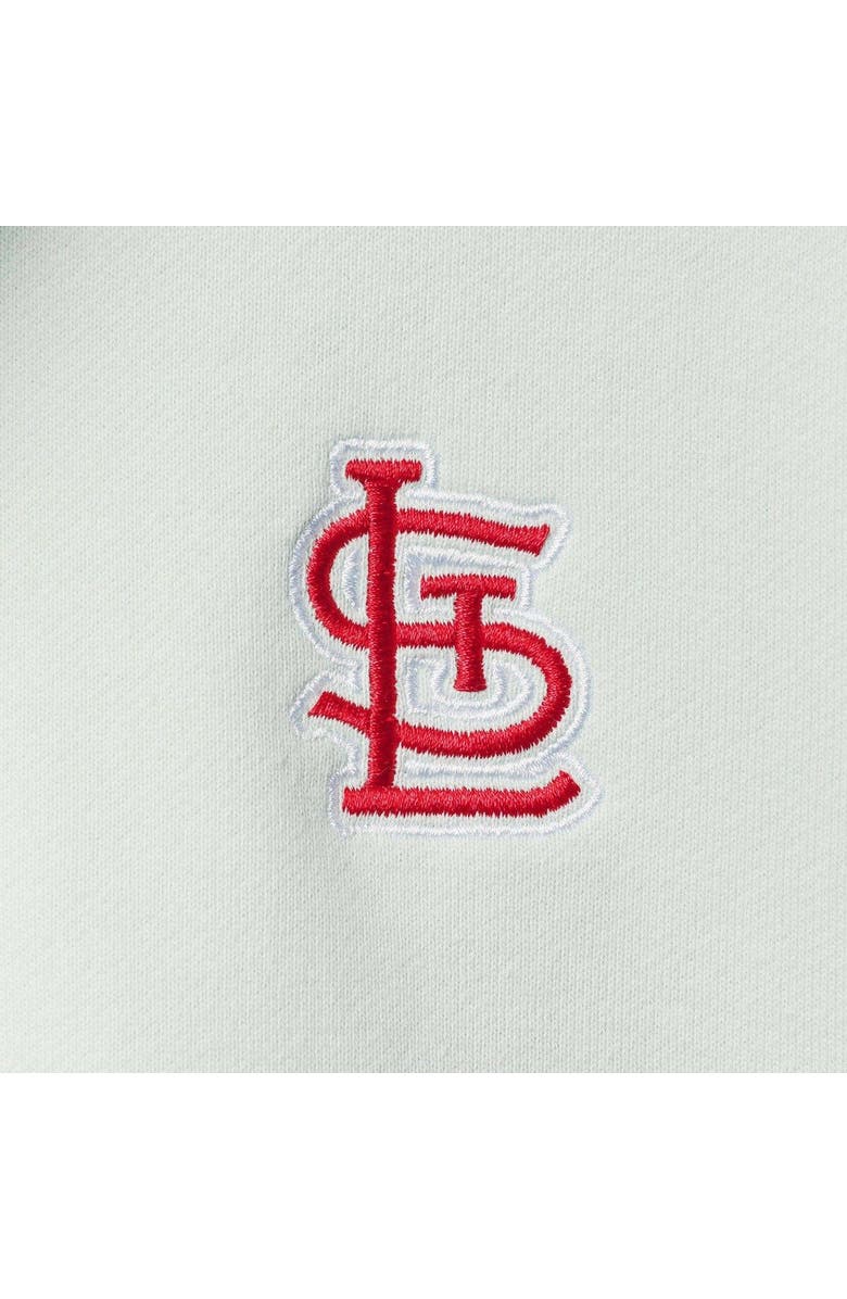 THE WILD COLLECTIVE Women's The Wild Collective Light Blue St. Louis Cardinals Two-Hit Quarter-Zip Pullover Top, Alternate, color, 