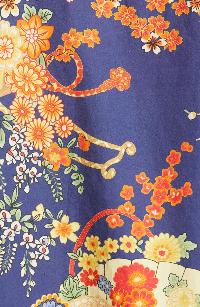 Palm Angels Blooming Short Sleeve Button-Up Shirt, Alternate, color,